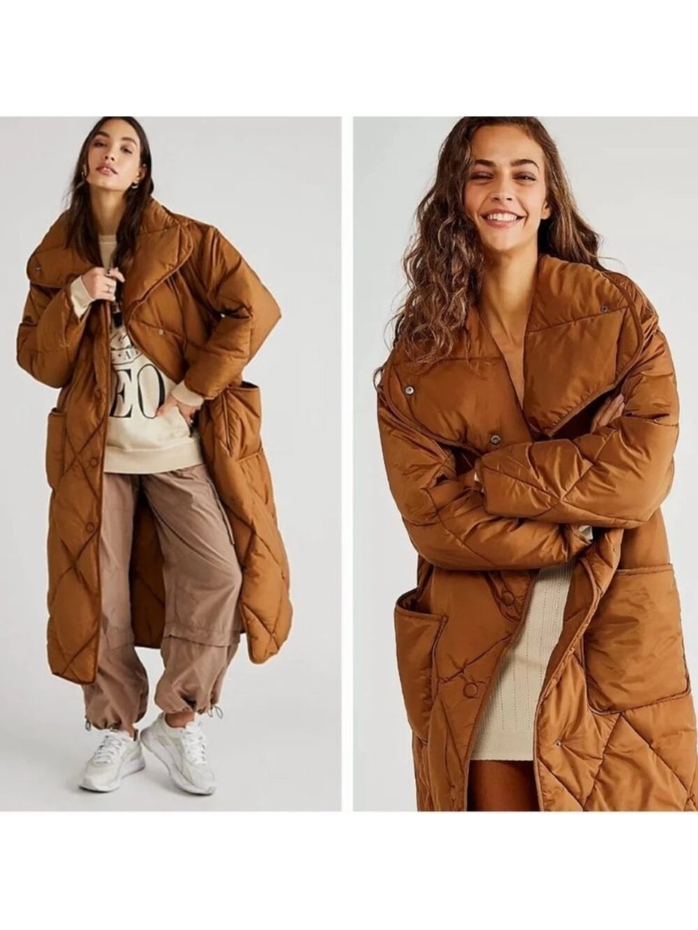 Free People We The Free Joanna Maxi Puffer Jacket Outdoors Winter Warm Womens L